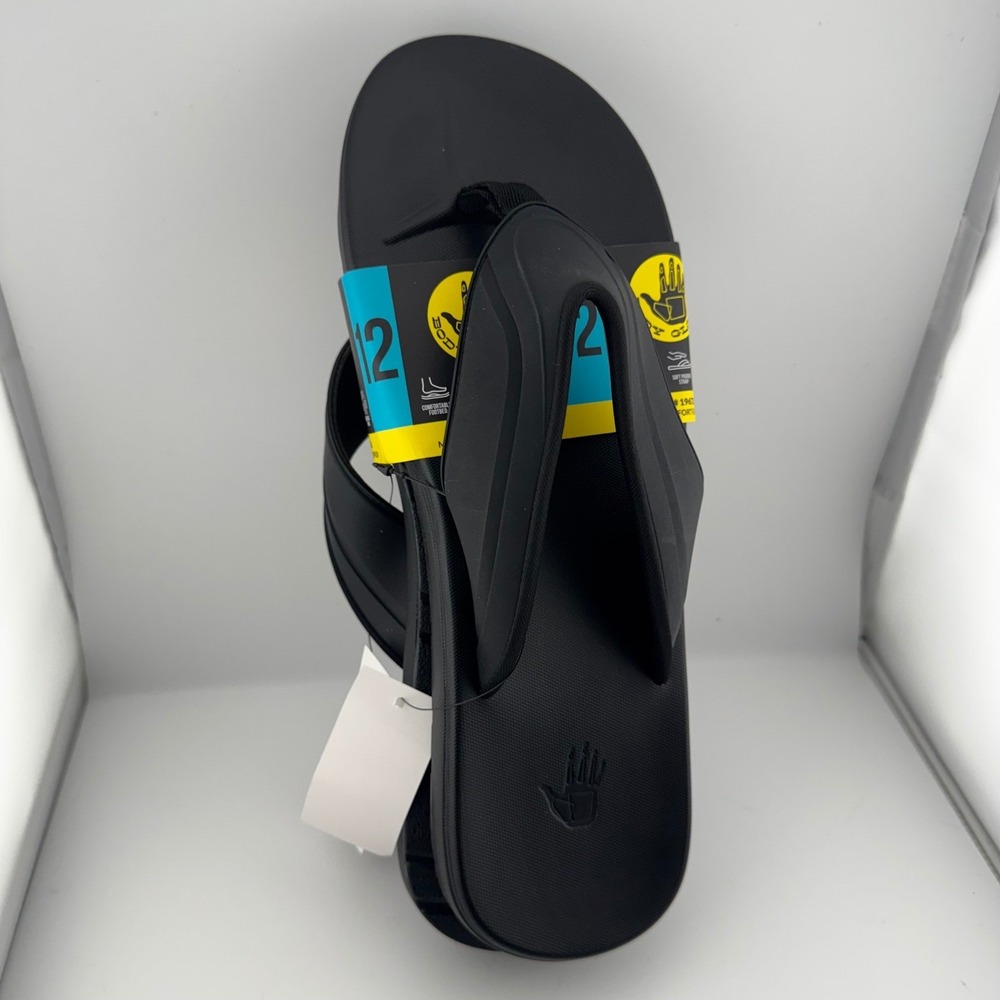 Body Glove Comfort Flip Flop Mens Size 12 Black NWT Padded Sport Thong Sandal